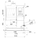 Floor plan side view Emcomill 350