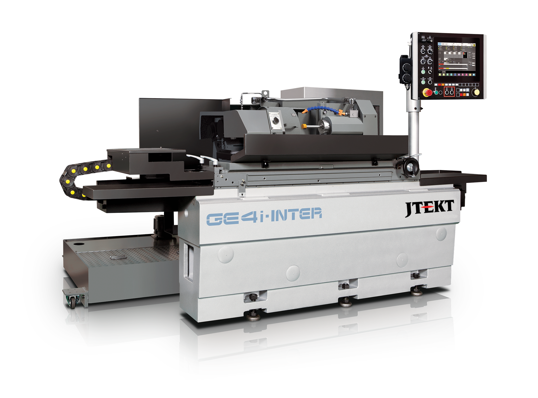 JTEKT Toyoda GE4i-100 INTER ID (Internal Diameter) Grinder, a high-accuracy machine for internal cylindrical grinding, featuring the STAT bearing and floating plate ball nut technology.