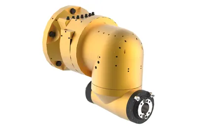 TOS Varnsdorf HOIL 50 lightweight orthogonal automatically indexed milling head (weight reduced by more than half)