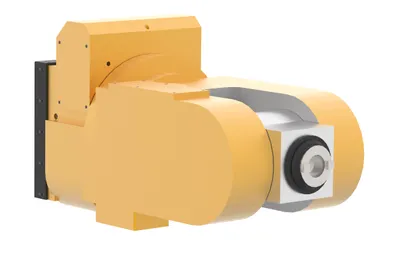 TOS Varnsdorf HV/V universal milling head with independent servo-drives for continuous A and C axis rotation during 5-axis machining