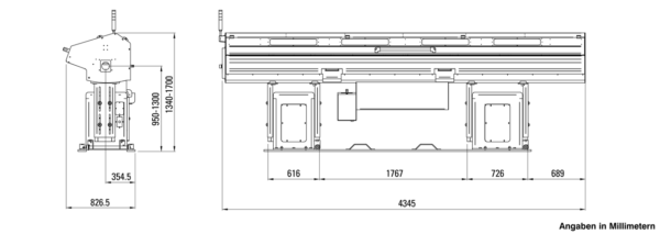 Machine Layout Hyperturn 45 with TopLoad