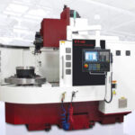 Fryer VT-40 Vertical Turret Lathe (VTL). Compact 40" swing VTC machine with a traveling column design, featuring a high-torque geared headstock and Siemens 828-HS CNC control.