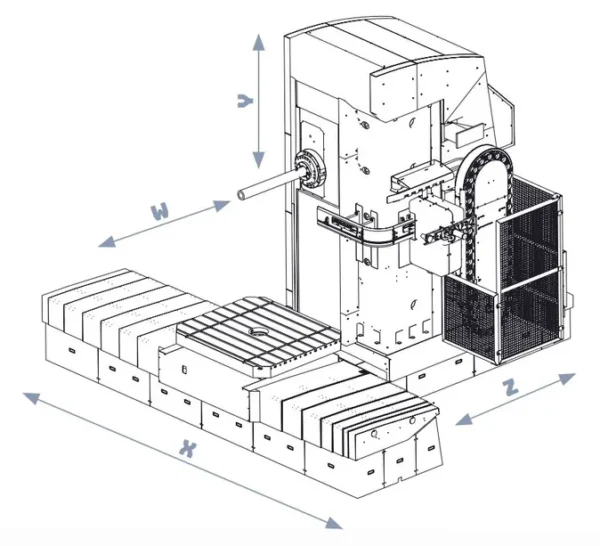 TOS Varnsdorf WHN 110/130 plate-type horizontal boring machine for universal machining of parts up to 12 tonnes