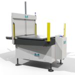 A5025SDCECILC Pallet Changer with Cast Iron Pallets and Light Curtain