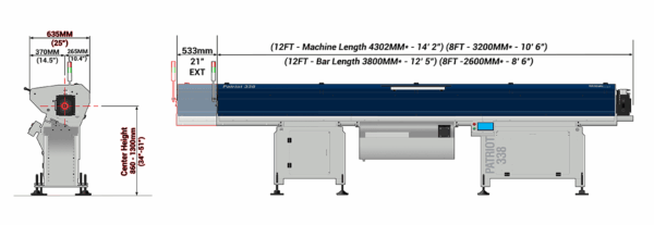 Patriot 338 Bar Feeder